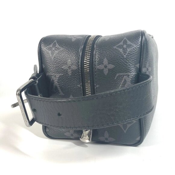 LOUIS VUITTON M83113 MonogramEclipse Locker Dopp-Kit Pouch Bag Clutch Bag - Picture 11 of 15